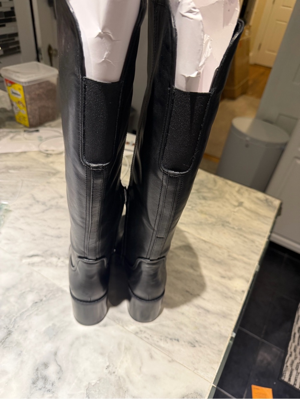 27 EDIT Black Leather Boot Interior with Branded Insole new no (box) - Picture 7 of 7